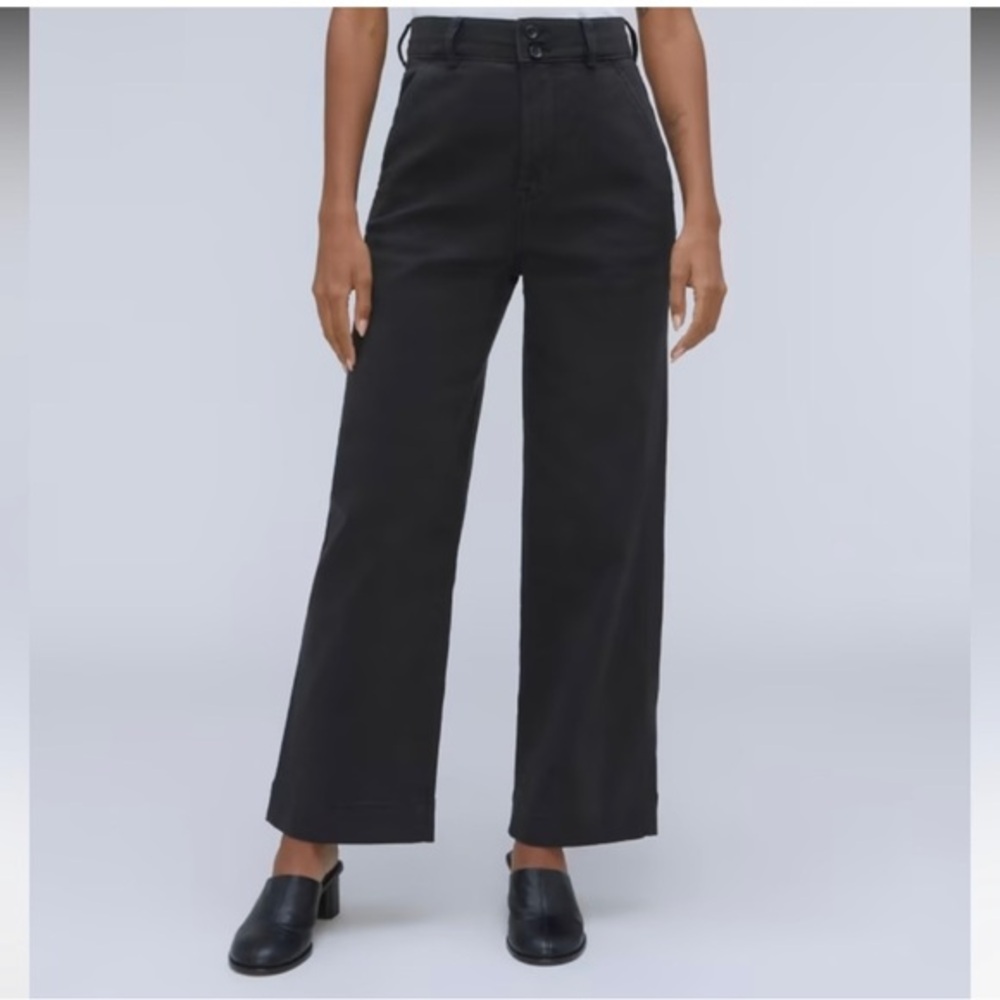 NWT EVERLANE The Organic  Wide Leg  Pant 4